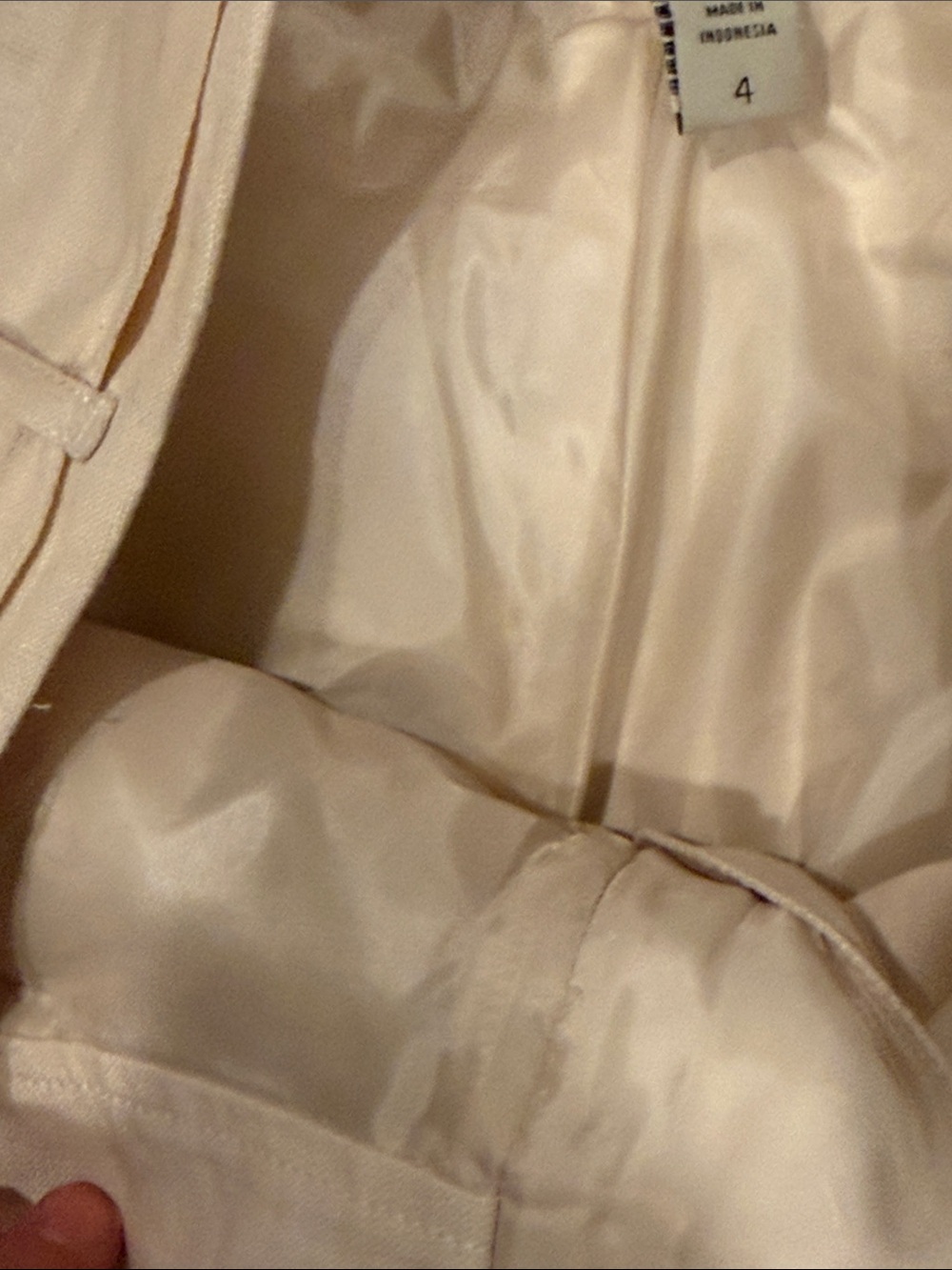 Banana Republic Beige Wide-Leg Linen Trousers with Tie Waist - Picture 4 of 5